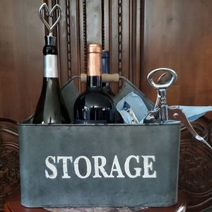 6 Slot Metal Basket for Anything🍾Bottles, Tools, Utensils, Cleaning supplies